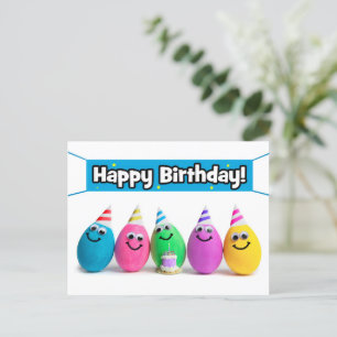 Cartes Pour Fêtes Annuelles Joyeux Anniversaire Pour N'Importe Qui Humour Oeuf