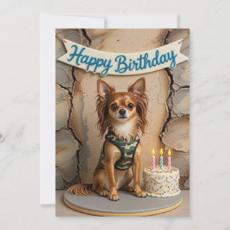 Cartes Pour Fêtes Annuelles Joyeux anniversaire Russian toy terrier