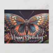 Cartes Pour Fêtes Annuelles Joyeux Anniversaire Rustique Beau Papillon Art (Devant)