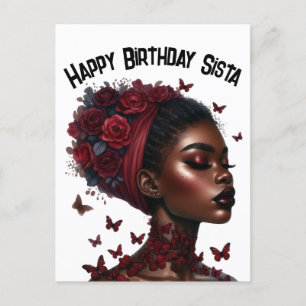 Cartes Pour Fêtes Annuelles Joyeux anniversaire Sista black girl magie melanin