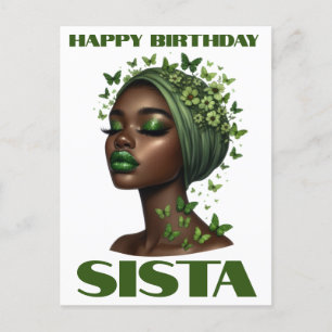 Cartes Pour Fêtes Annuelles Joyeux anniversaire Sista black girl magie melanin