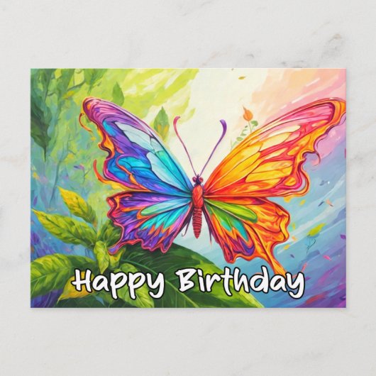 Cartes Pour Fêtes Annuelles Joyeux Anniversaire Super mignon Papillon Doodle (Devant)