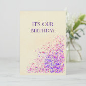 Cartes Pour Fêtes Annuelles Joyeux Anniversaire Twin (Debout devant)