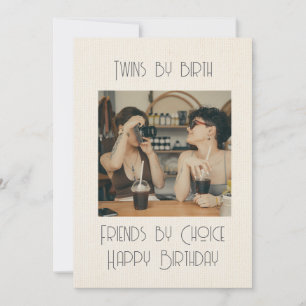 Cartes Pour Fêtes Annuelles Joyeux Anniversaire Twin