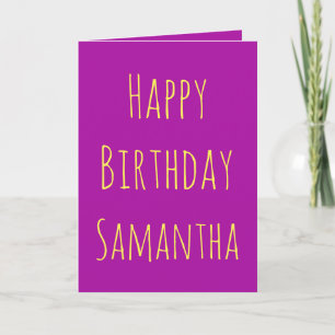 Cartes Pour Fêtes Annuelles Joyeux anniversaire violet or