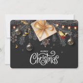 Cartes Pour Fêtes Annuelles Joyeux appartement de Noël (Devant)
