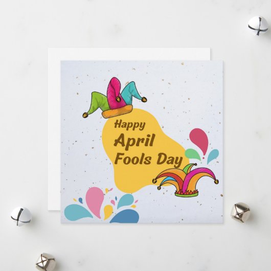 Cartes Pour Fêtes Annuelles Joyeux April Fools Day (Devant/Arrière en situation)