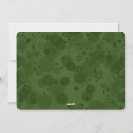 Cartes Pour Fêtes Annuelles Joyeux arbre de Noël photo/nom/date personnalisés (Dos)