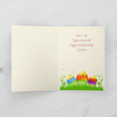 Cartes Pour Fêtes Annuelles Joyeux arbre de Pâques Abstrait (Intérieur)