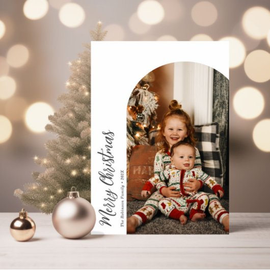 Cartes Pour Fêtes Annuelles joyeux arc de noël