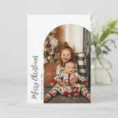 Cartes Pour Fêtes Annuelles joyeux arc de noël (Debout devant)