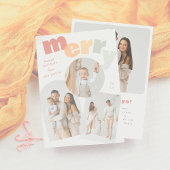 Cartes Pour Fêtes Annuelles Joyeux Arc de Noël - photo Collage