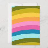 Cartes Pour Fêtes Annuelles Joyeux arc-en-ciel moderne et lumineux (Dos)