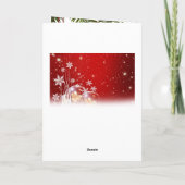 Cartes Pour Fêtes Annuelles Joyeux arc rouge de Noël (Dos)