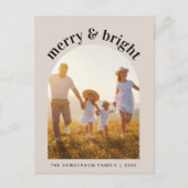 Cartes Pour Fêtes Annuelles Joyeux Arche de Noël 2 Photo (Devant)