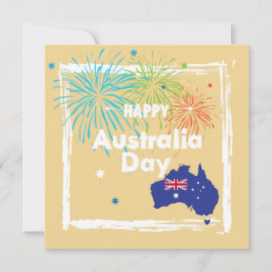 Cartes Pour Fêtes Annuelles Joyeux Australia Day 26 janvier Moderne