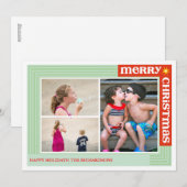 Cartes Pour Fêtes Annuelles Joyeux autour de x3 (Devant / Derrière)