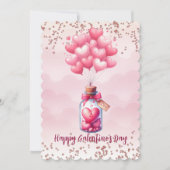 Cartes Pour Fêtes Annuelles Joyeux Ballons de la Saint-Galentin (Devant)