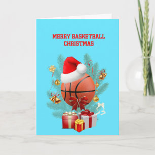 Cartes Pour Fêtes Annuelles Joyeux basket-ball de Noël