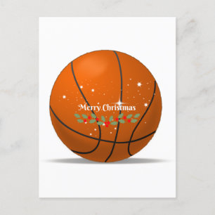 Cartes Pour Fêtes Annuelles Joyeux basket-ball de Noël
