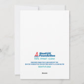 Cartes Pour Fêtes Annuelles Joyeux bateau de Noël (Dos)