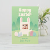 Cartes Pour Fêtes Annuelles Joyeux Bébé Bébé 1er Pâques (Debout devant)