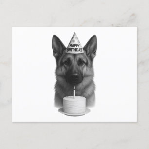 Cartes Pour Fêtes Annuelles Joyeux berger allemand anniversaire