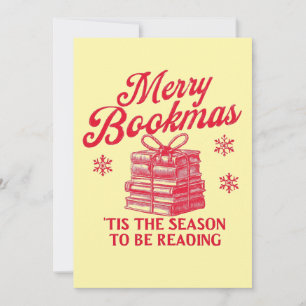 Cartes Pour Fêtes Annuelles Joyeux Bookmas, c'est la saison de lire