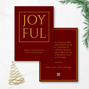 Cartes Pour Fêtes Annuelles Joyeux Bourgogne Gold Name Joyeux Noël