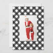 Cartes Pour Fêtes Annuelles Joyeux Buffalo Plaid Card pour Noël (Dos)