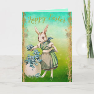 Cartes Pour Fêtes Annuelles Joyeux Bunny de Pâques Vintage