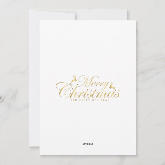 Cartes Pour Fêtes Annuelles Joyeux Cabine de Noël dans un paysage enneigé (Dos)