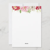 Cartes Pour Fêtes Annuelles Joyeux cadre d'aquarelle de Noël (Dos)