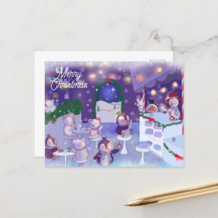 Cartes Pour Fêtes Annuelles Joyeux café Snowman de Noël