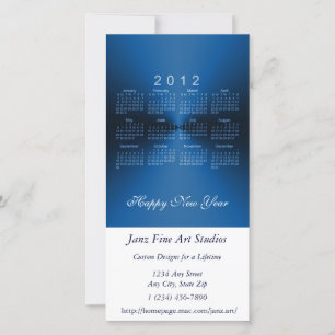 Cartes Pour Fêtes Annuelles Joyeux calendrier du Nouvel An 2012