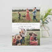 Cartes Pour Fêtes Annuelles Joyeux calligraphie moderne Noël 3 (Debout devant)