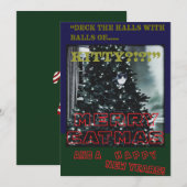 Cartes Pour Fêtes Annuelles Joyeux Cat Noël (Devant / Derrière)