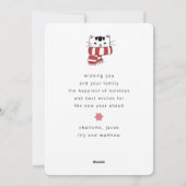 Cartes Pour Fêtes Annuelles Joyeux Catmas Chats Mignons Noël (Dos)