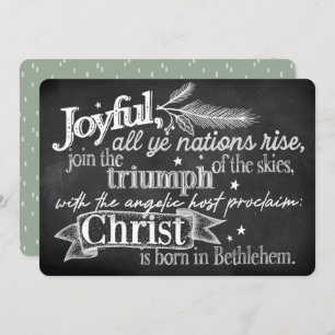 Cartes Pour Fêtes Annuelles Joyeux Chalkboard Typographie Apat Holiday Card