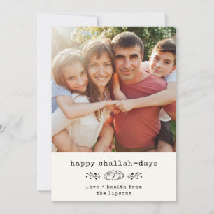 Cartes Pour Fêtes Annuelles Joyeux Challah Days Modern Hanoukka Photo tendance