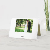 Cartes Pour Fêtes Annuelles Joyeux Champagne D'Or Marié 3 Mariage Photo (Dos)