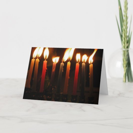 Cartes Pour Fêtes Annuelles Joyeux Chanukah (Devant)