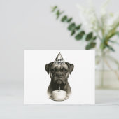 Cartes Pour Fêtes Annuelles Joyeux chien de boxe d'anniversaire (Debout devant)