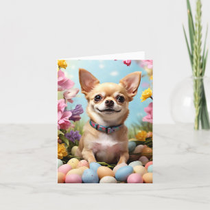 Cartes Pour Fêtes Annuelles Joyeux Chihuahua de Pâques