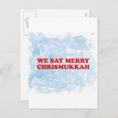 Cartes Pour Fêtes Annuelles joyeux chrismukah (Devant / Derrière)