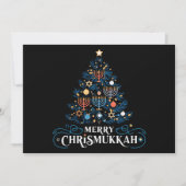 Cartes Pour Fêtes Annuelles Joyeux Chrismukkah Fête juive Hanukkah (Devant)