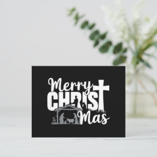 Cartes Pour Fêtes Annuelles Joyeux Christ Mas Christian Noël Famille Jésus