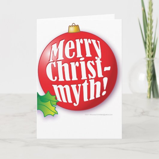 Cartes Pour Fêtes Annuelles Joyeux Christmyth ! (Devant)