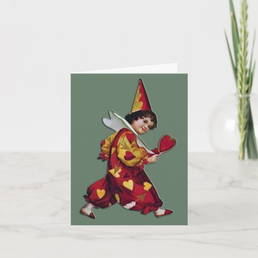 Cartes Pour Fêtes Annuelles Joyeux Clown Valentine (Devant)