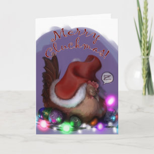 Cartes Pour Fêtes Annuelles Joyeux Cluckmas !